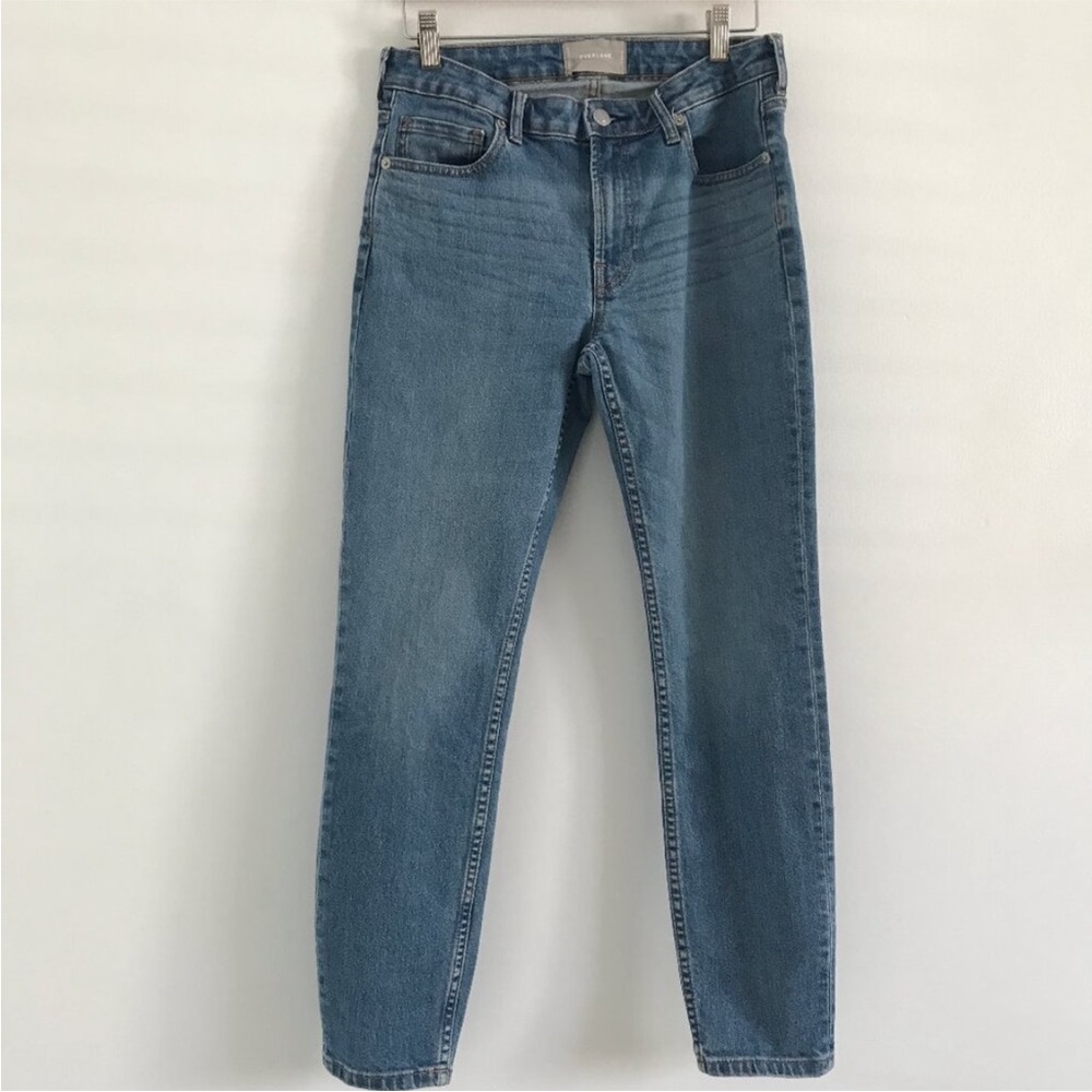 EVERLANE WOMENS JEANS BLUE HIGH RISE ANKLE CROP 29